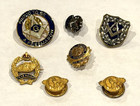Military Wwii Masonic Foe Moose Vfw Am Legion Lapel Pins Au Patch Lot 35 Vintage
