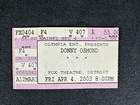 Donny Osmond 2003 Concert Ticket And Vintage Trading Cards