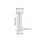 Single Hole Clevis Pins 5mm X 25mm Flat Head Zinc-plating Solid Steel Pin 30pcs