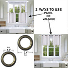 New 2 Panel Thermal Lined Blackout Grommet Window Kitchen Tier Curtain Drape D24