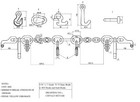 5 16  G70 V-chain Bridle W  Rtj Cluster Hooks 2  Leg 4700   Wll Wrecker Recovery
