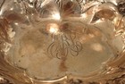 Floral Whiting Sterling 7  Bowl Hibiscus Script Monogram No  6072