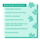 300pcs Blank Puzzle Pieces Unfinished Wooden Puzzle For Diy Crafts Arts