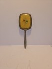 Floral Vintage Silverplate Vanity Hand Held Mirror  See Pics