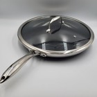 Hexclad 12  Frying Pan With Lid 12-inch 12 Hybrid Non-stick -used Good Condition