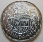 1953 Canada Silver Fifty 50 Cents Half Dollar Coin Nice Grade  rj967 