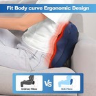 Cordless 3d Shiatsu Neck And Back Massager Shoulder Pillow With Heat Pain Relief