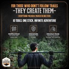 Hiking Tactical Stick Walking Staff - Outdoor Multitool Gear Trekking Pole