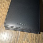 Vtg Coach Pocket Notepad Holder Jotter Mini Padfolio Black Leather No Pen 3x4 75