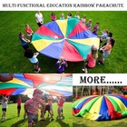9ft Parachute For Kids  Play Parachute 8 Handles multicolored Parachute Toy I   