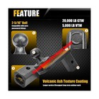 6  Offset Gooseneck Ball Extender For Short Bed Trucks  Square Base 2-5 16  B   