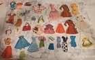Big Vintage Lot Of Paper Dolls And Accessories 100 Plus Pieces