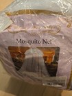Canopy Mosquito Net Mesh Bed Glitter Butterflies White Queen Size Bed