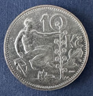 1932 Republic Of  Czechoslovakia Silver  10 Korun -- Bu