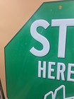  Vintage Stop Here For Mountain Dew Advertising Sign 23 5 Tall