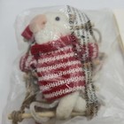 New In Pkg 2022 3 Felt Mice On Ladder Christmas Tree Ornament Holiday Decor