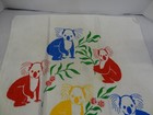Vintage Hand Painted Linen Australia Koala Tea Hand Towel Judy Mccallum 17 X 29