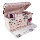 Plano   Creative Options Large  Pink Three Drawer Tackle Organization Box 