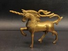 Vintage Russ Metal Brass 6 5  X 5 5  Unicorn Horse Figurine