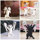 5pcs set Cute Dancing Cats Pen Holder Airpods Holder Desktop Decoration Or Gift
