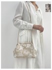 Oyoangle Women s Clutch Wedding Guest Purse Bridal Floral Evening Handbags Gold