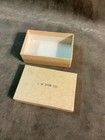 1950s J  M  Dyer Co Corsicana Texas Small Jewelry Box In Cream Color