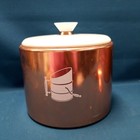 3pc Vtg 1950s Mirro Copper Aluminum Kitchen Canister Set 