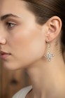 New Solid Sterling Silver Celtic Star Knot Earrings Irish Scottish Ireland 925