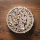 Hobo Nickel Hand Carved Original J m Tarantula Barbara Quarter In God We Trust