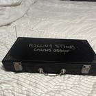 Rolling Stones Casino Boogie Poker Chip Set Black Carrying Case 0657 1000