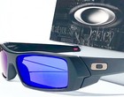 New  Oakley Gascan Matte Black W Polarized Galaxy Blue Sunglass 9014