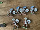 18 Vintage Britains Plastic Roman Soldiers  Greek Trojans Figures Lot Hong Kong