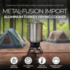 Metal-fusion Import 29 Quart Aluminum Turkey Frying Cooker Package W 38 000 Btu