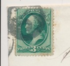 New York 3c Washington On Cover Negative 5 Fancy Cancel W  Letter