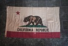 Vintage  Dettra Bulldog California Republic State Flag 3x5 Cotton - Rare
