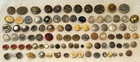 90  Vntg Metal Buttons-military-victorian-picture Buttons Gold   Silver Tones