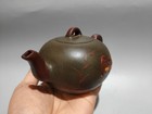 Vintage Yixing Teapot Decor Carving Nice Carved Sculpted Embossed Engraved