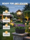 Solar Lamp Post With Flower Pot     Outdoor Garden   Patio Light     Multi Pack