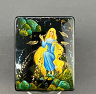 Vtg Russian Fedoskino Rapunzel Brother Grimm 3  Lacquer Box  1581  1986