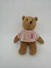 Vtg 2001 Avon Breast Cancer Crusade Beanie Teddy Bear Plush 7in Pink Ribbon    p9