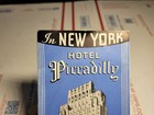 Vintage Hotel Piccadilly Brochure Pamphlet New York City Nyc Times Square Ad