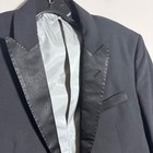 Thick As Thieves Tuxedo Jacket Boys Black Solid Peak Lapel Single Vent Formal