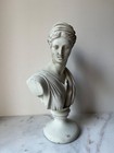 Greek Roman Goddess Artemis Diana Bust Head  Statue Sculpture 12    Figurine  