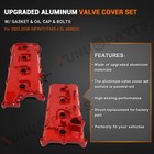 Left  right Side Aluminum Valve Cover Set For 02-10 Infiniti Fx45 M45 Q45 Vk45de