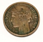 1936 France 50 Centimes Coin