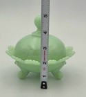 Jadeite Candy Trinket Dish Mosser Scallop Lid 3 Footed New 5  Usa Vintage Style 