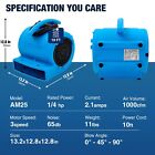 Mounto 1 4hp 1000cfm Air Mover Floor Blower Fan For Drying  Cooling  Ventilation