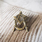 Masonic Lapel Pins Freemasonry Badge Mason Freemason Size 2 5 3 3cm Antique