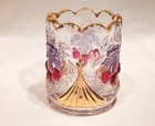 Marked Lg Wright Glass Wreathed Cherry Toothpick