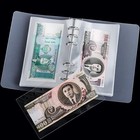100 Pockets Dollar Bill Holders W storage Album Sleeves Protector Bag For Bills